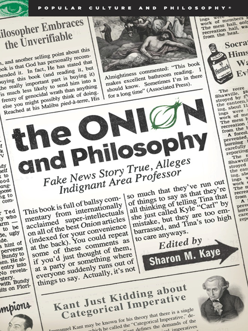 Title details for The Onion and Philosophy by Sharon M. Kaye - Available